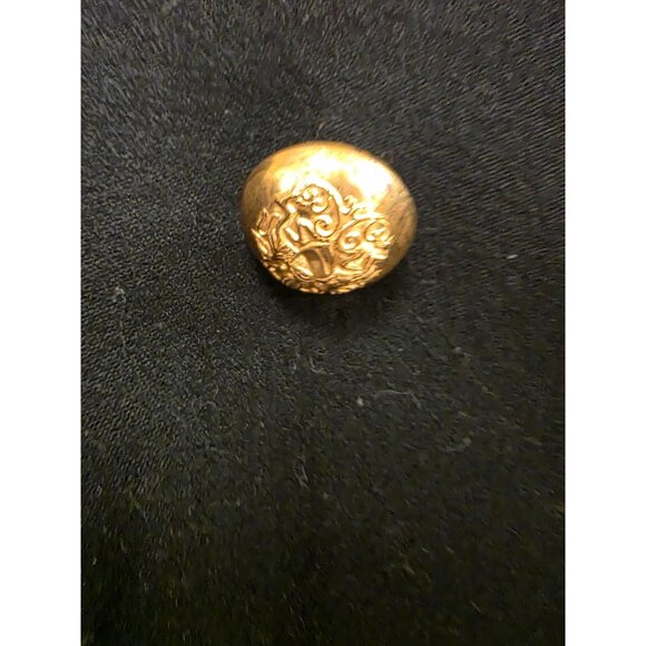 Vintage Wool Evan Picone Size 8 Double-Breasted Black Blazer Gold Buttons Old Mo - Picture 2 of 8